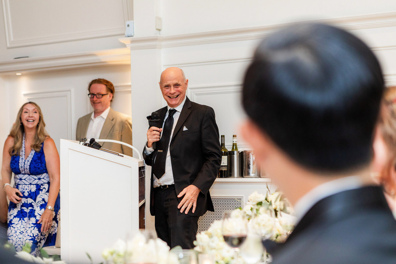 dad gives speech wedding reception stanley park pavilion